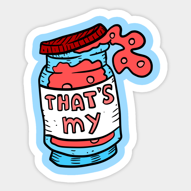 that's my jam. music pun. Sticker by JJadx